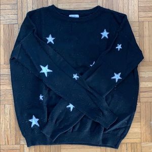 Black and White Starred Sweater